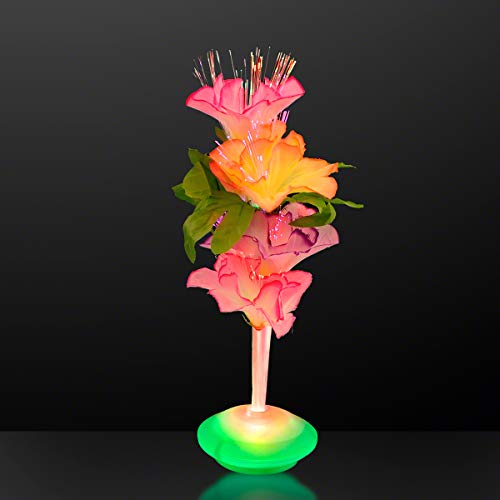 Fiber Optic LED Flower Centerpieces (Set of 12) Light Up Centerpieces for Tables Fiber Optic LED Flower Centerpieces (Set of 12) Light Up Centerpieces for Tables